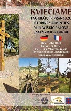 Vokiečių ir prancūzų istorinės atminties Vilkaviškio rajone įamžinimo renginys