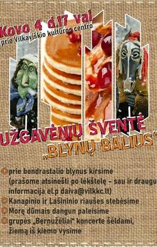 Užgavenių šventė „Blynų balius“